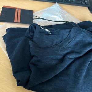 Brand new unworn Zegna XXL short sleeved t shirt. Dark blue